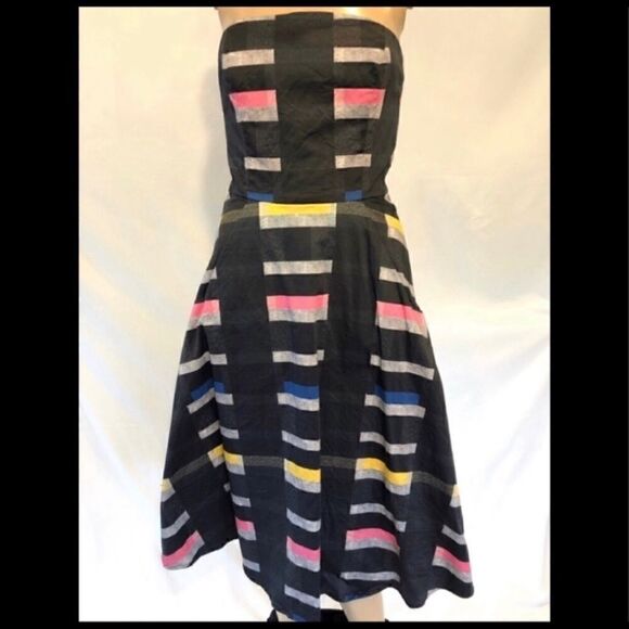 BECKLEY BY MELISSA STRAPLESS RETRO DRESS 2 - Picture 4 of 6